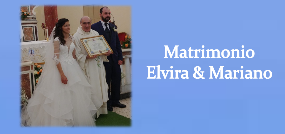 Auguri agli sposi Elvira e Mariano